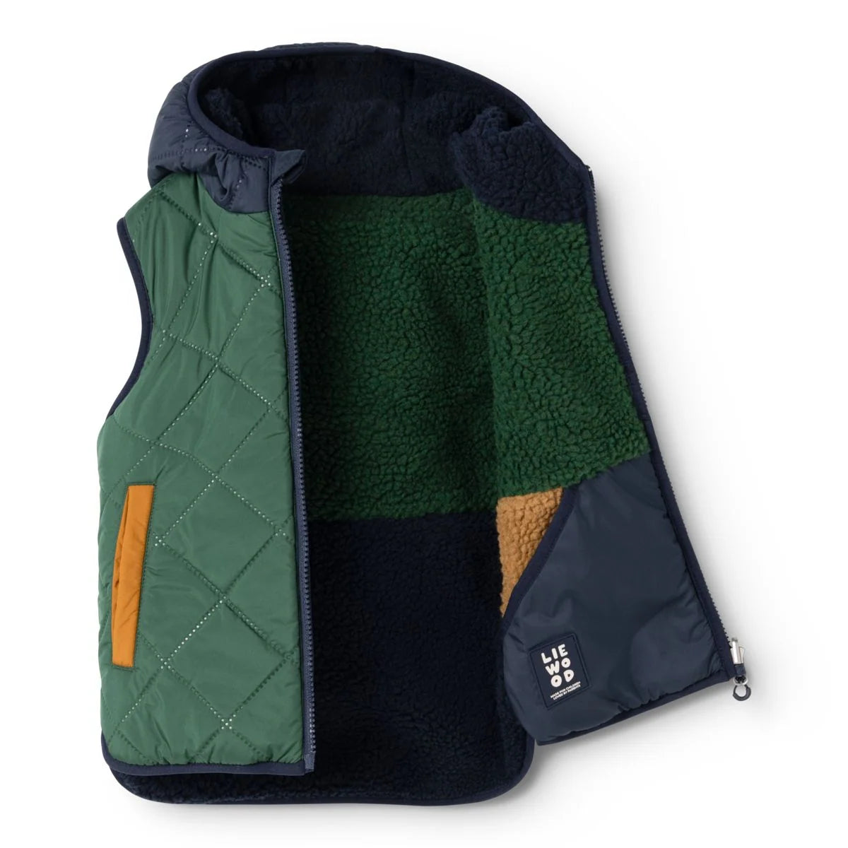 Liewood Diana Reversible Vest, classic navy mix, Weste zum Wenden