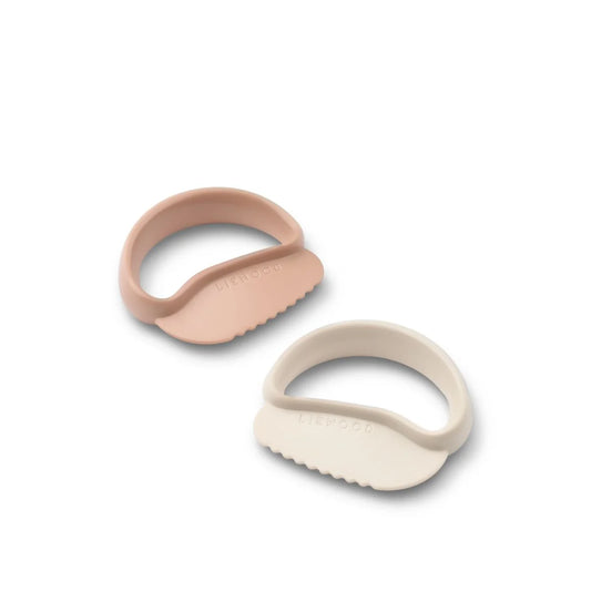 Liewood Riven kindersicherer Cutter, Babymesser, pale tuscany sandy