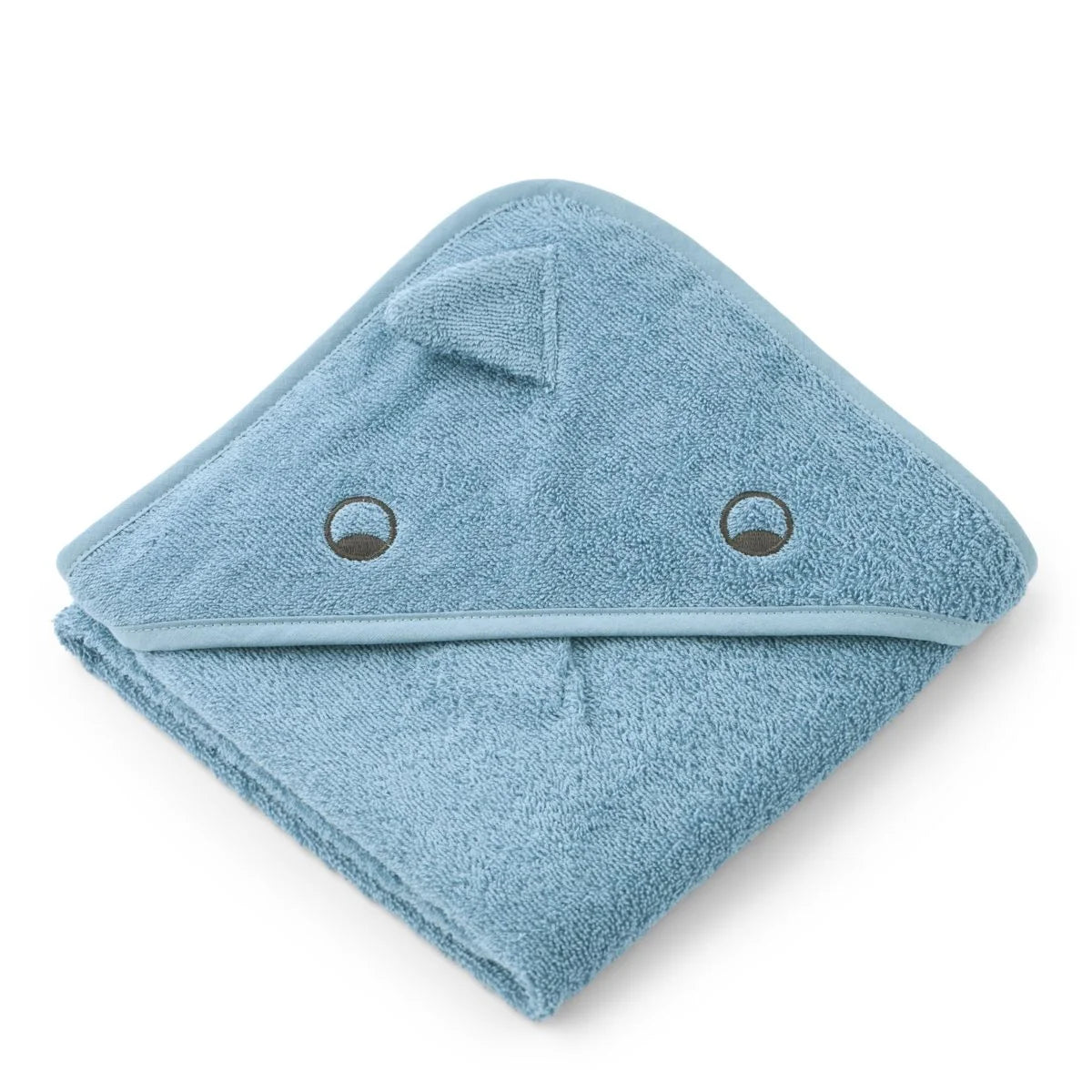 Liewood Albert Babyhandtuch mit Kapuze Dino beach blue
