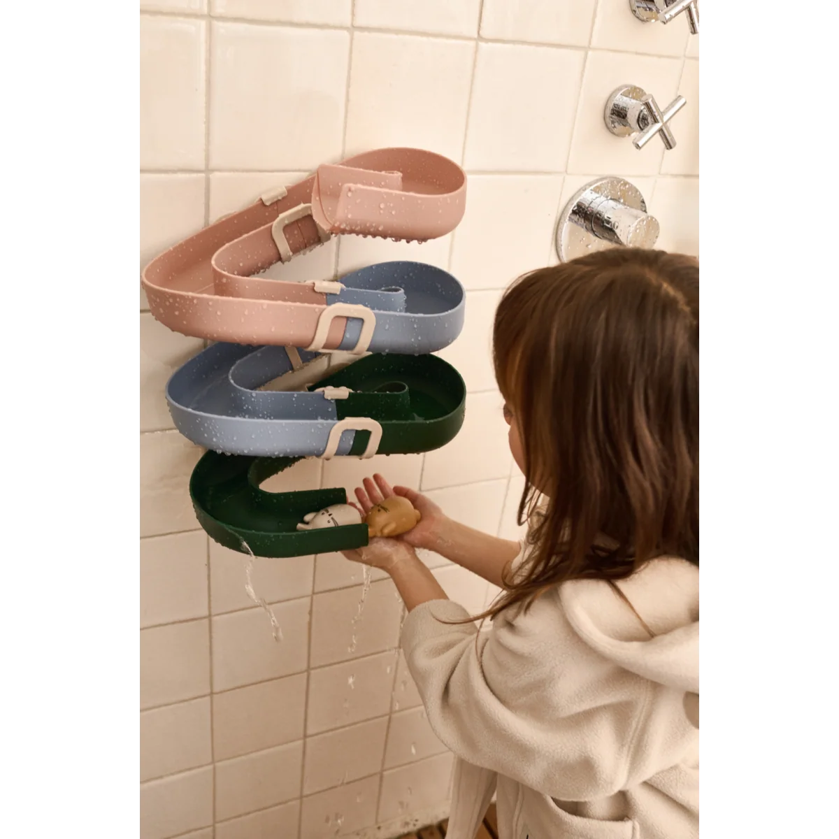 Liewood Yara Waterway Wall Mount, garden green multi mix, Badewannenspielzeug