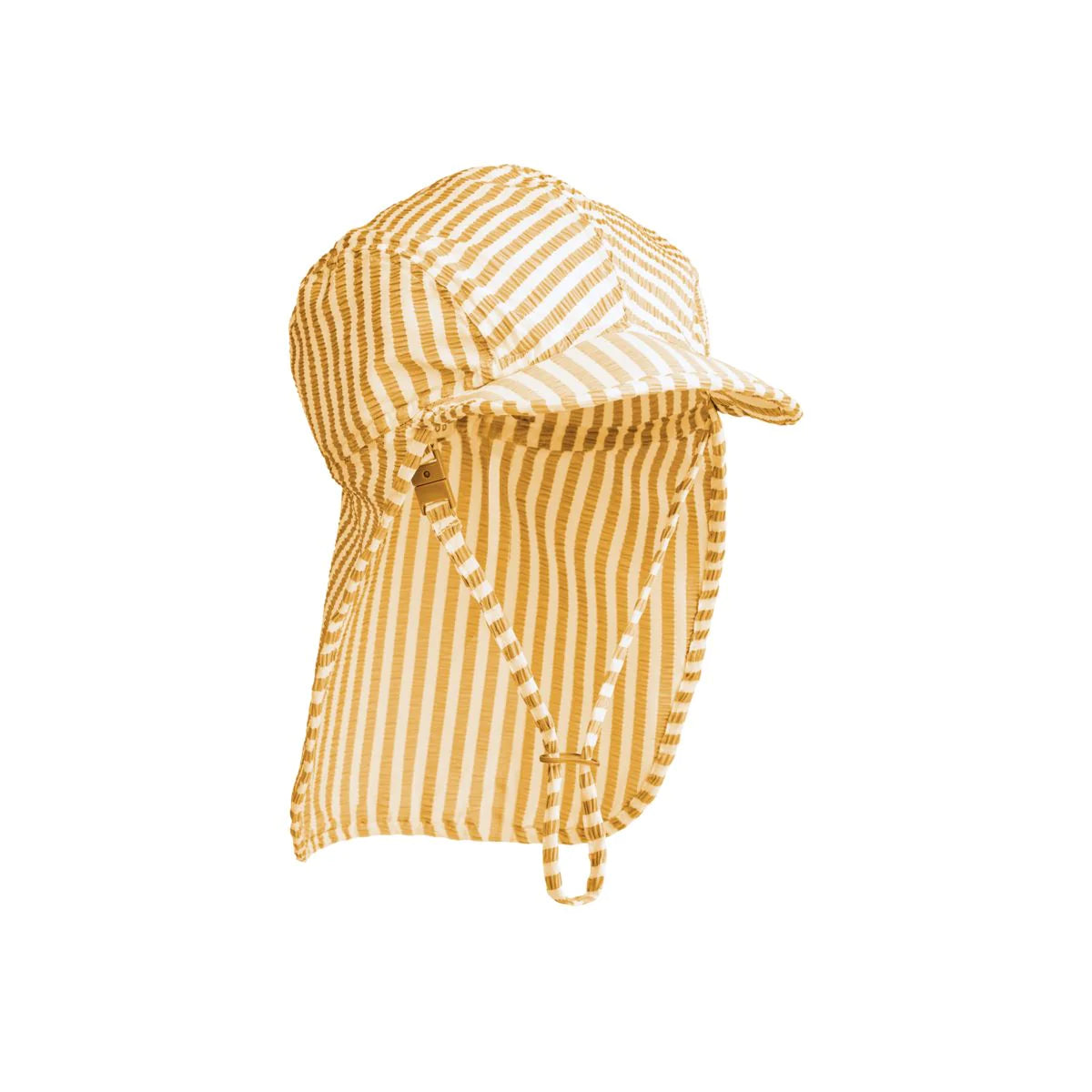 Liewood Lusio Seersucker Sun Hat stripe yello mellow creme de la creme, Sonnenhut