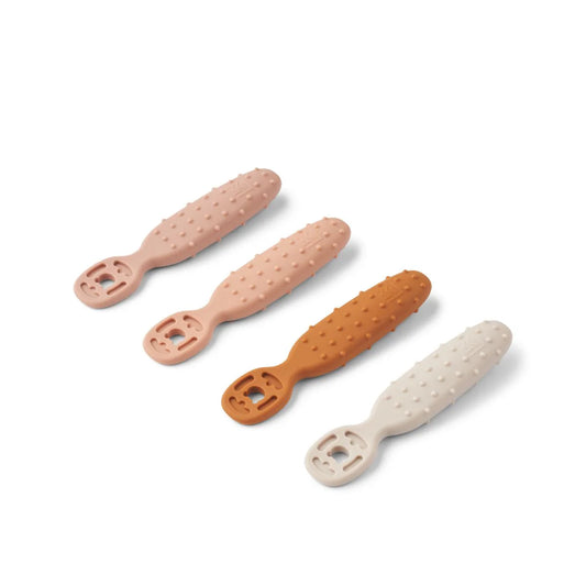 Liewood Caelia Baby Learning Spoon, pale tuscany multi mix, 4er Pack, Esslernlöffel