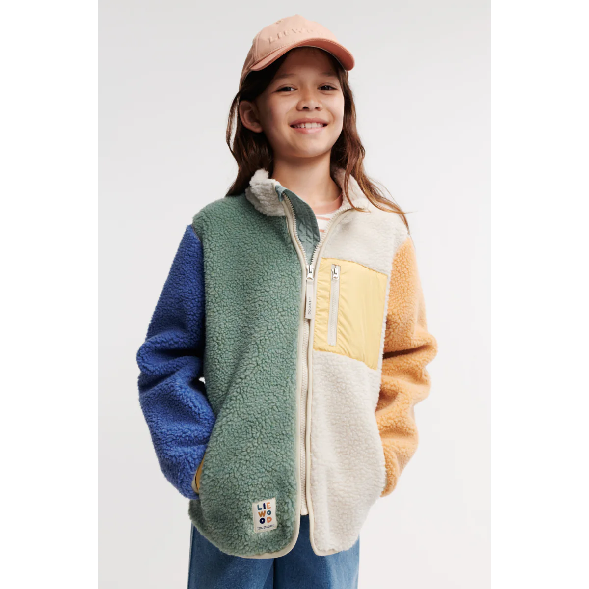 Liewood Nolan Pile Jacket Kurtka Z Pile peppermint multi mix, Fleecejacke