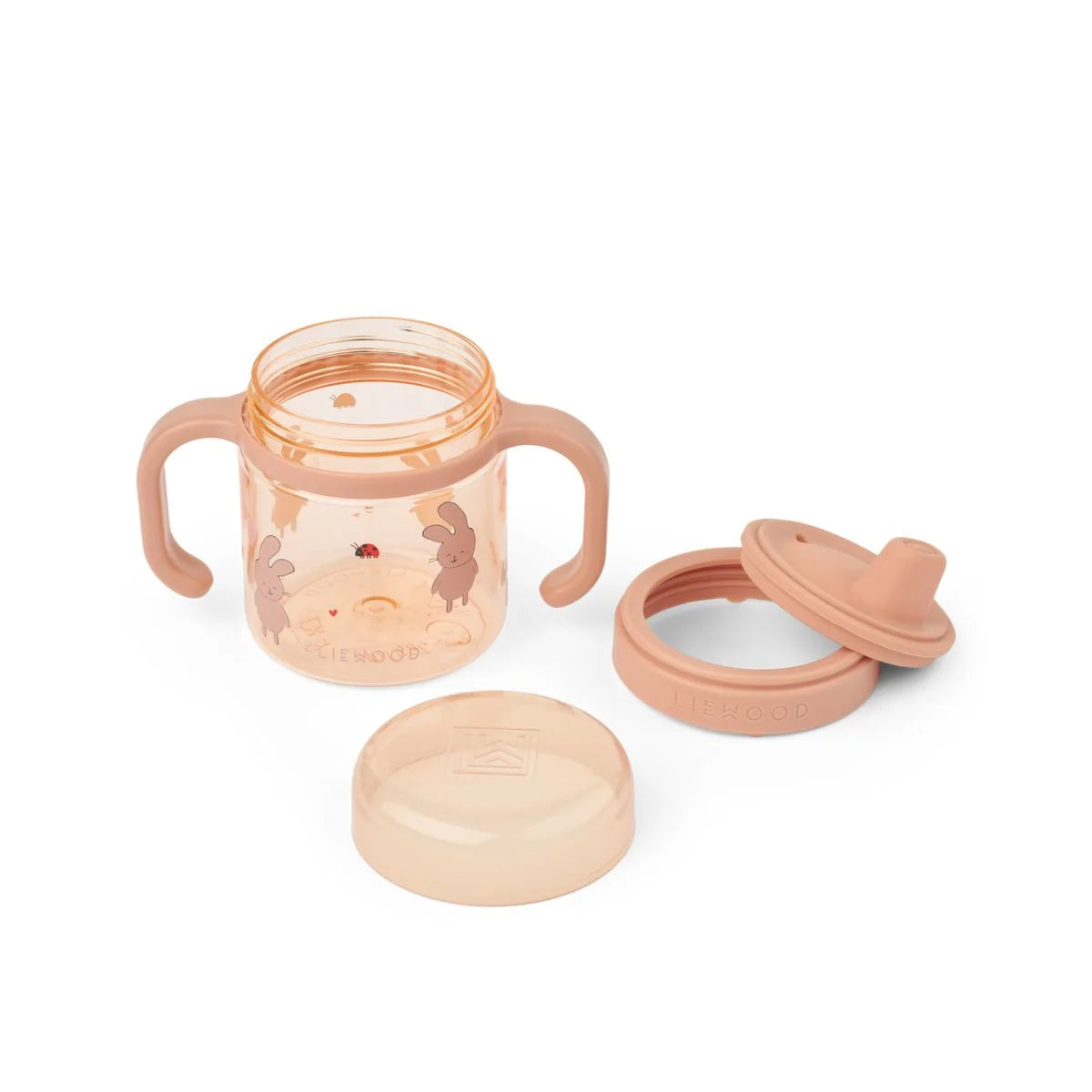 Liewood Kylo Sippy Cup Tritan, Trinkbecher,wild child rosey, Hasen 280ml