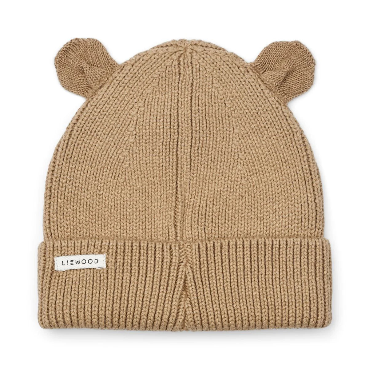 Liewood Gina Beanie with ears, oat, hellbraun, Mütze mit Ohren