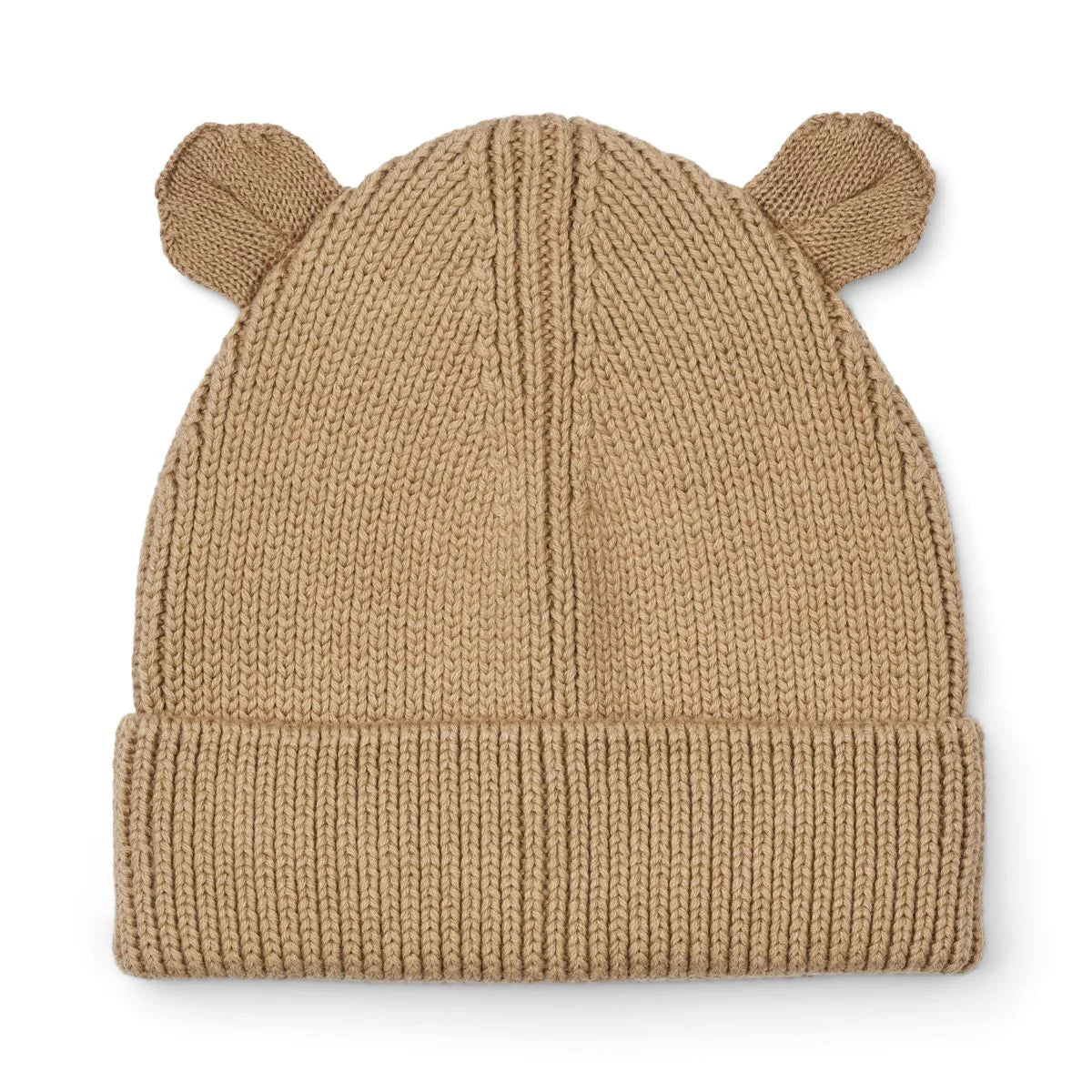 Liewood Gina Beanie with ears, oat, hellbraun, Mütze mit Ohren