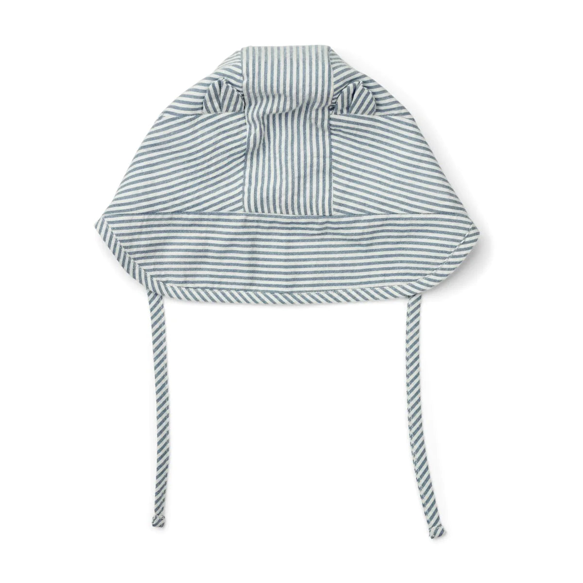 Liewood Rae Baby Stripe Sun Hat with Ears blue wave, creme de la creme