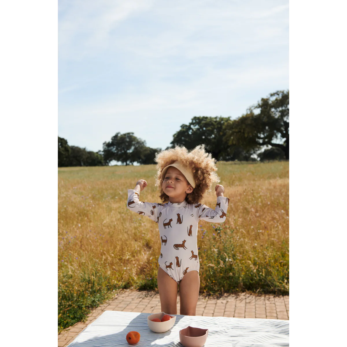 Liewood Maxime Baby Swimsuit Leopard Sandy, Badeanzug