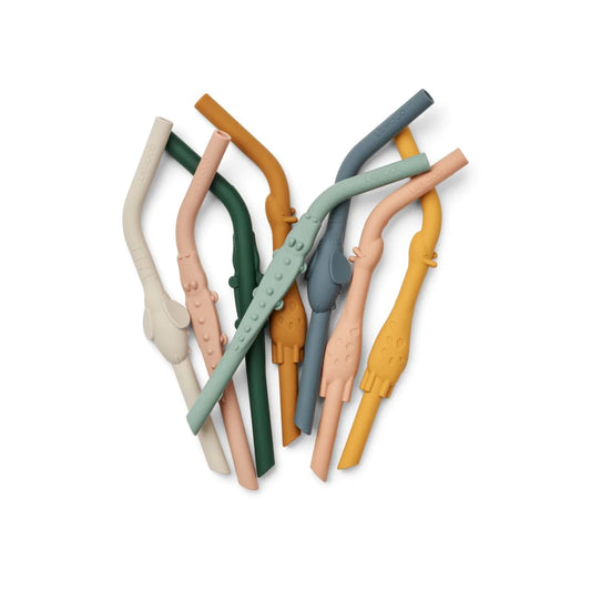 Liewood Carlson All Together Straw 8-Pack, yellow mellow, Strohhalme