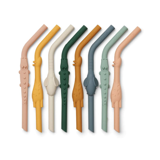 Liewood Carlson All Together Straw 8-Pack, yellow mellow, Strohhalme