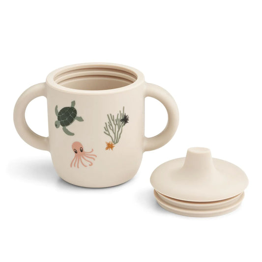 Liewood Neil Sippy Cup sea creature sandy, Trinklernbecher