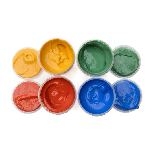 Neogrün Fingerfarben 4er Set Aki lila gelb rot grün