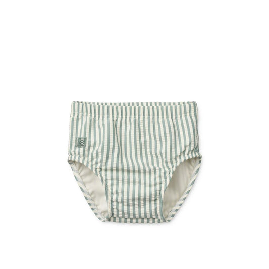 Liewood Anthony Baby Seersucker swim Pants, Badehose für Babys, peppermint sandy