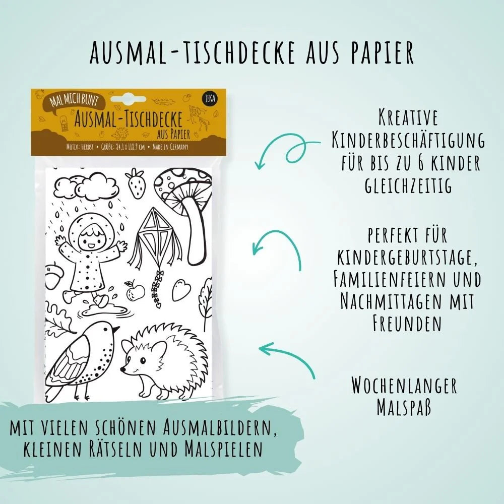 O'Shea Tischdecke zum Ausmalen Herbst