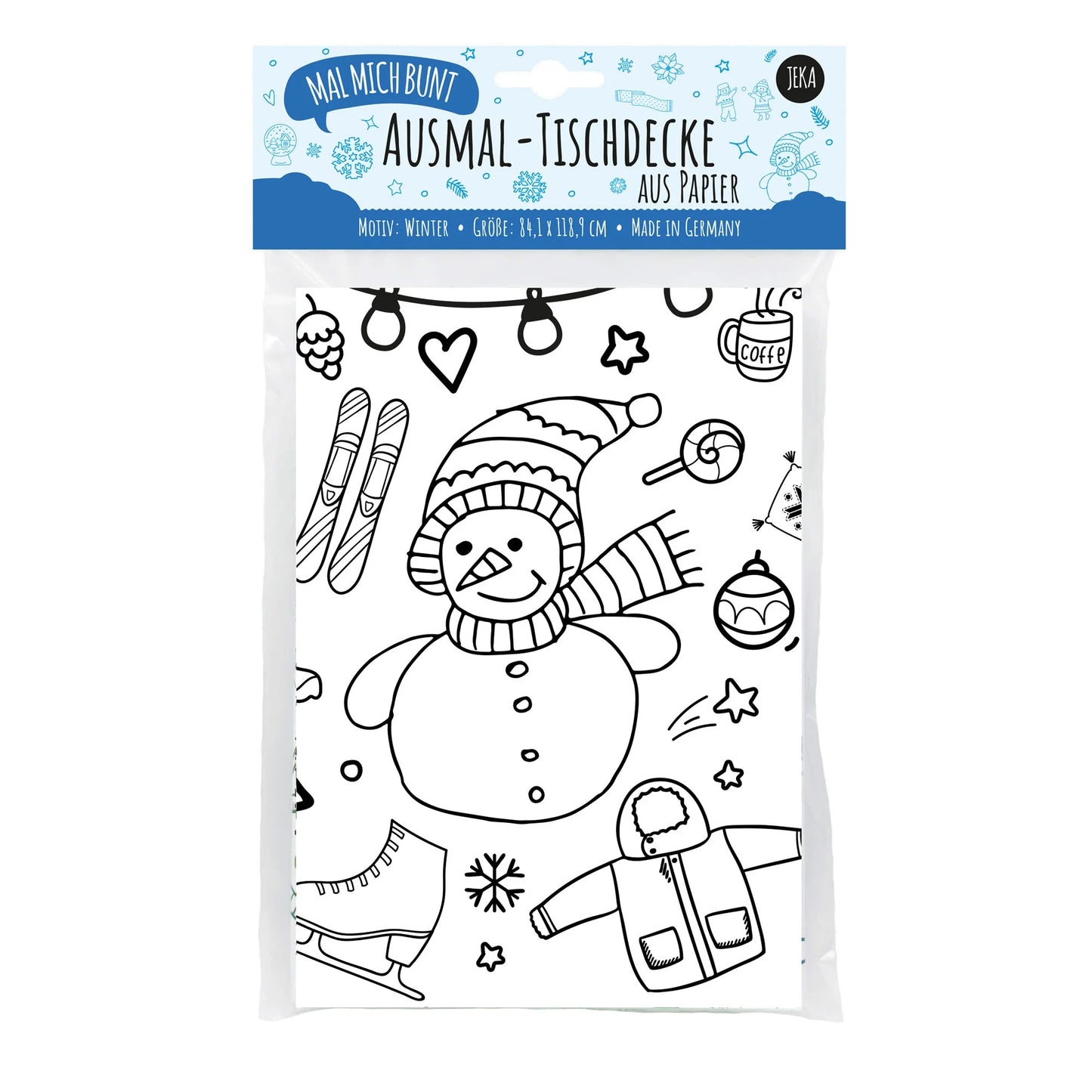 O'Shea Tischdecke zum Ausmalen Winter