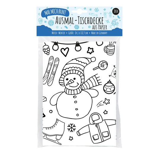 O'Shea Tischdecke zum Ausmalen Winter