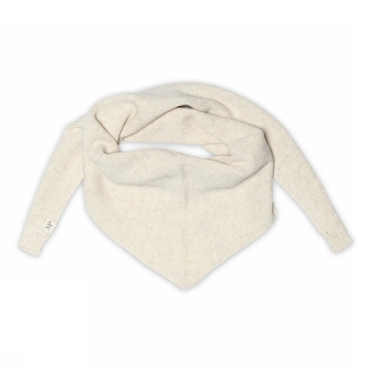MP Denmark Copenhagen small scarf, Dreiecksschal mit Cashmere, Light Beige Melange