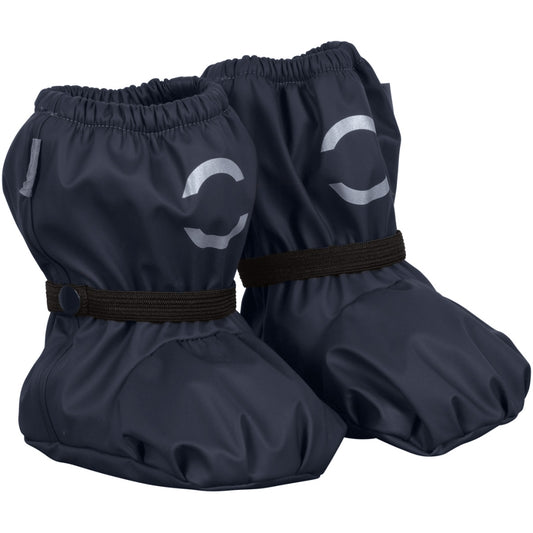 Mikk-Line Baby Regen-Überziehschuhe in Blau mit Fleece