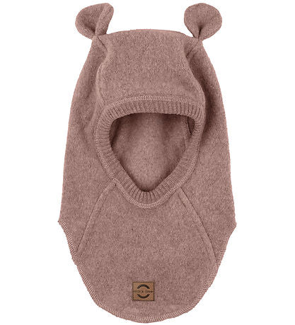 Mikk-Line Baumwollmütze, Schlupfmütze, mit Ohren, burlwood melange, Balaclava