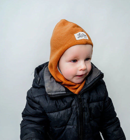 Lil Boo Organic Balaclava Caramel