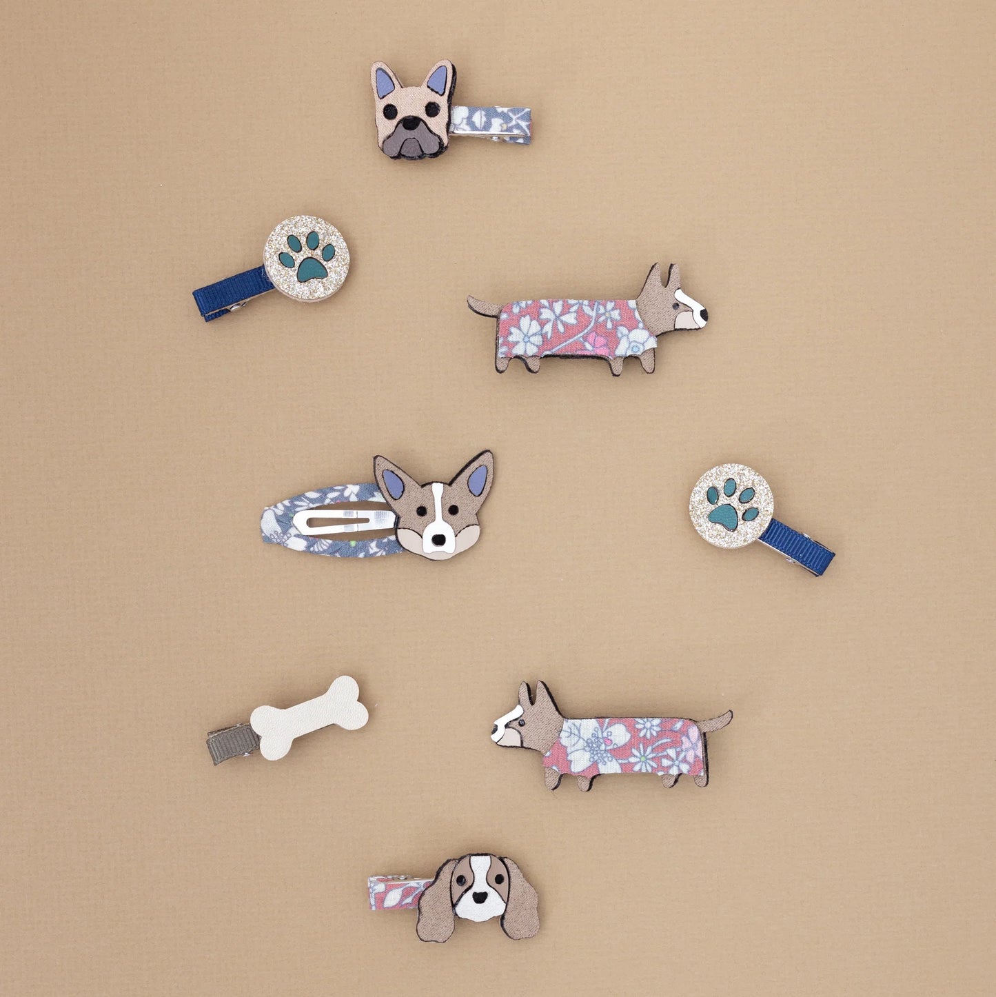 Mimi & Lula Corgi Clips 4er Pack, Haarspangen