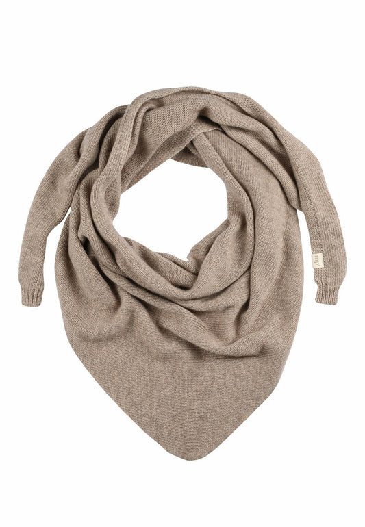 Mp Denmark Copenhagen Scarf Dreiecksschal light brown melange