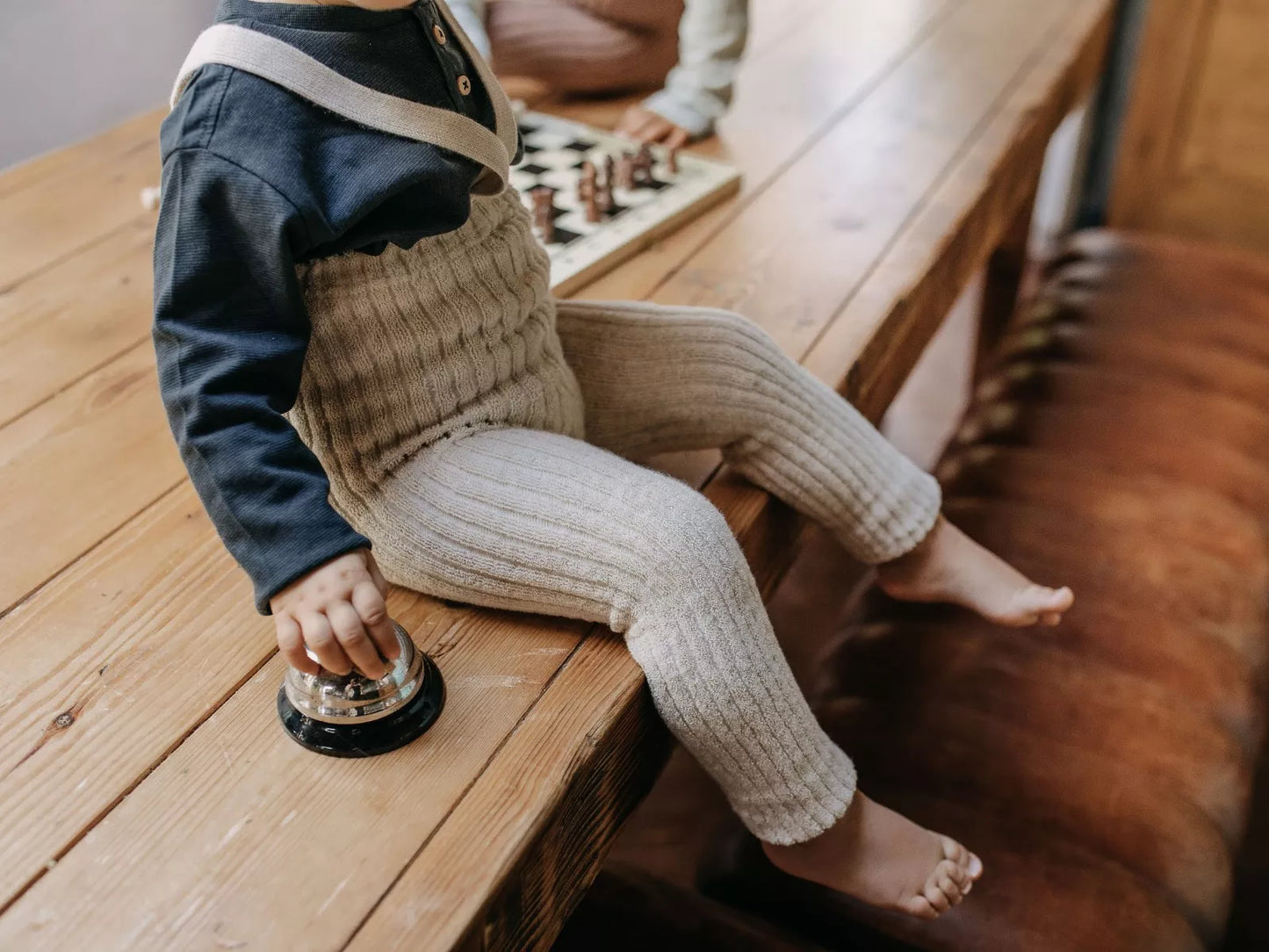 Silly Silas Granny Teddy Leggings cream blend