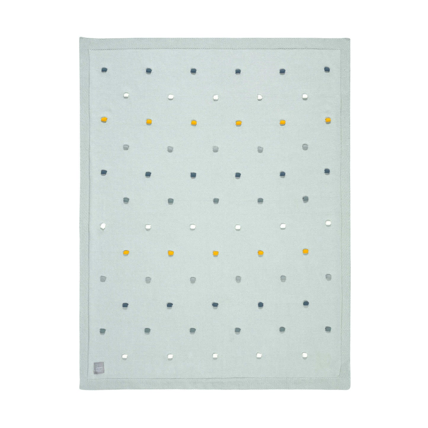 Lässig Babydecke Knitted Blanket, Dots light mint