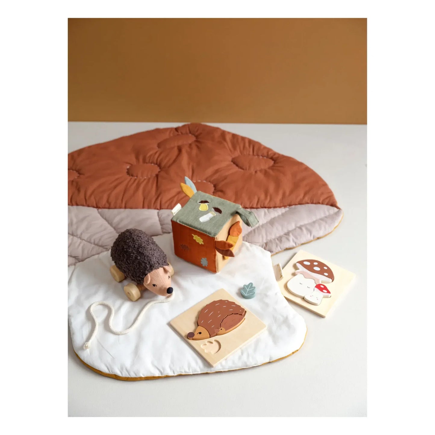 Fabelab Holzpuzzle Pilz und Igel