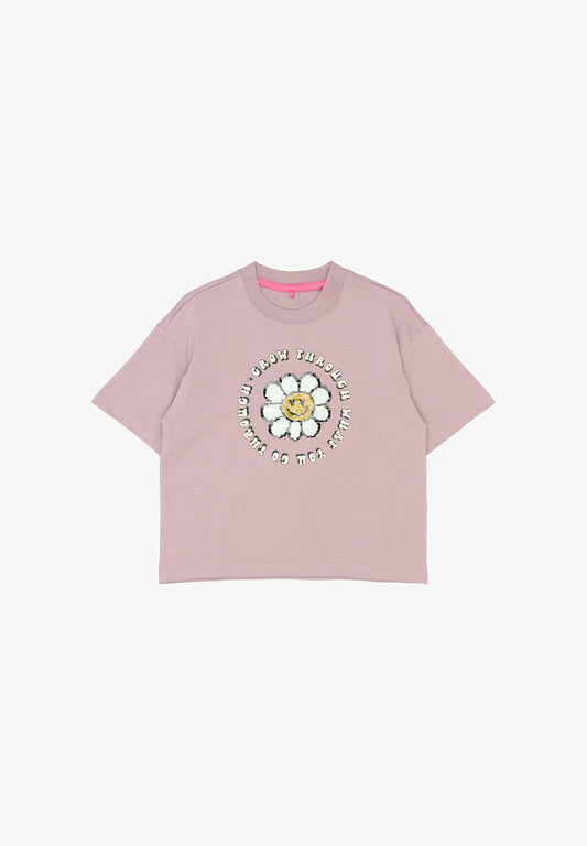 The New TNSkye T-Shirt lavendel, Sea fog, Wendepailletten