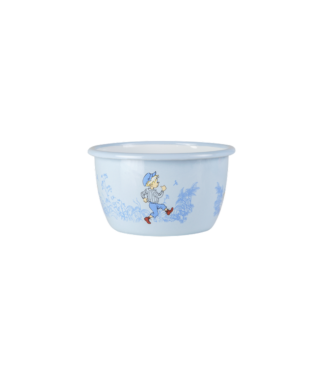 Muurla Schüssel Bowl, Emaille, Michel aus Lönneberga 3dl Emil blau