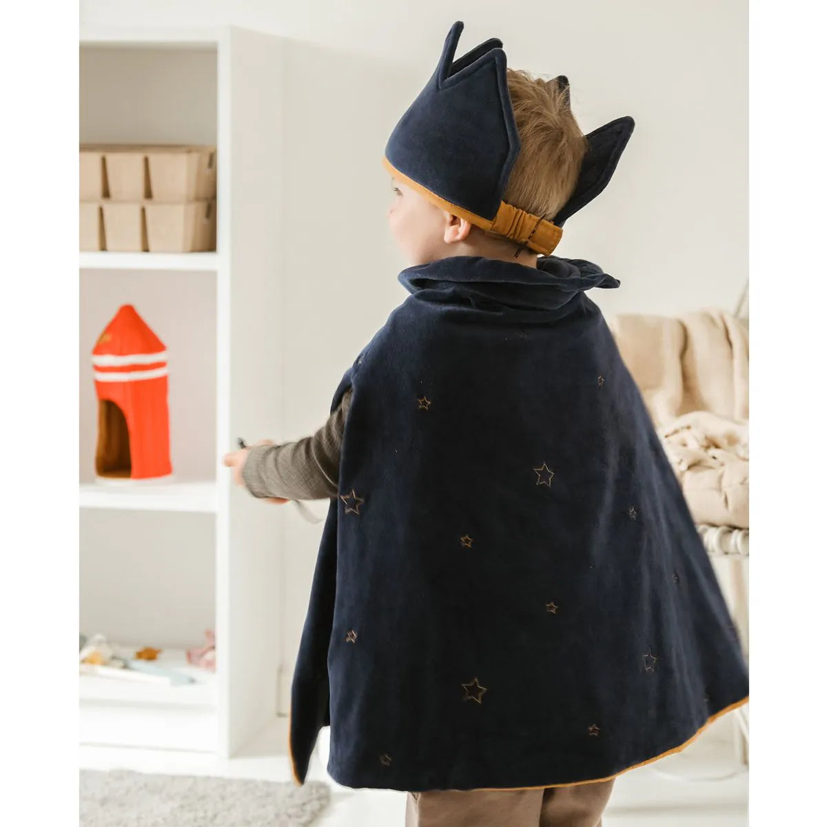 Fabelab Kostüm Cape and Crown peacoat, König Umhang