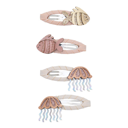 Mimi & Lula Haarspangen, Quallen, Fische, 4er Pack