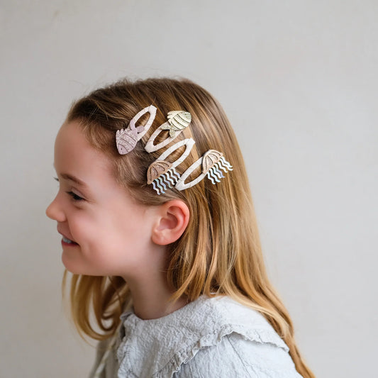 Mimi & Lula Haarspangen, Quallen, Fische, 4er Pack