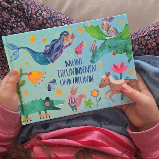 Frau Ottilie Meine Freundinnen und Freunde, Freundebuch, türkis Meerjungfrau