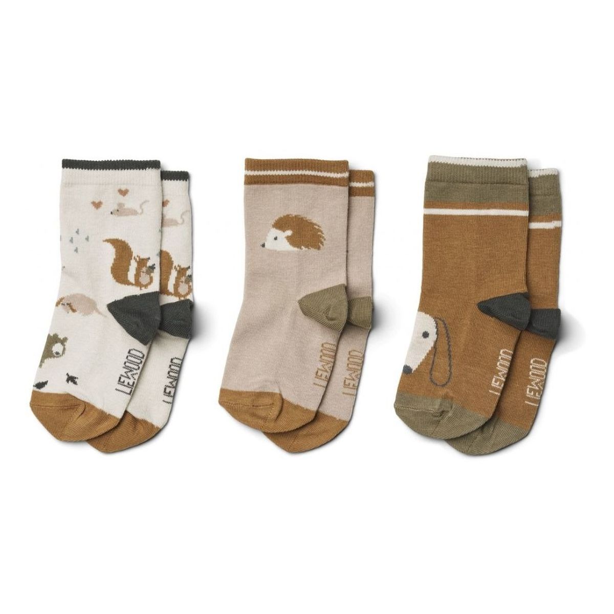 Liewood Silas Socken aus Baumwolle Friendship Sandy 3-Pack