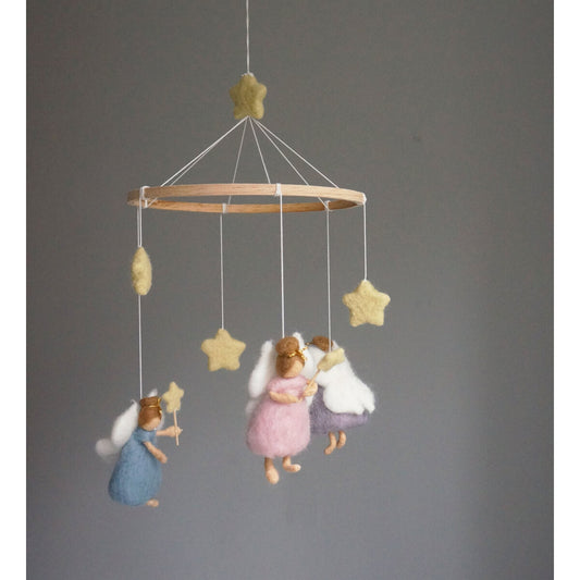 Gamcha Mobile Feen und Sterne, rosa, blau lila