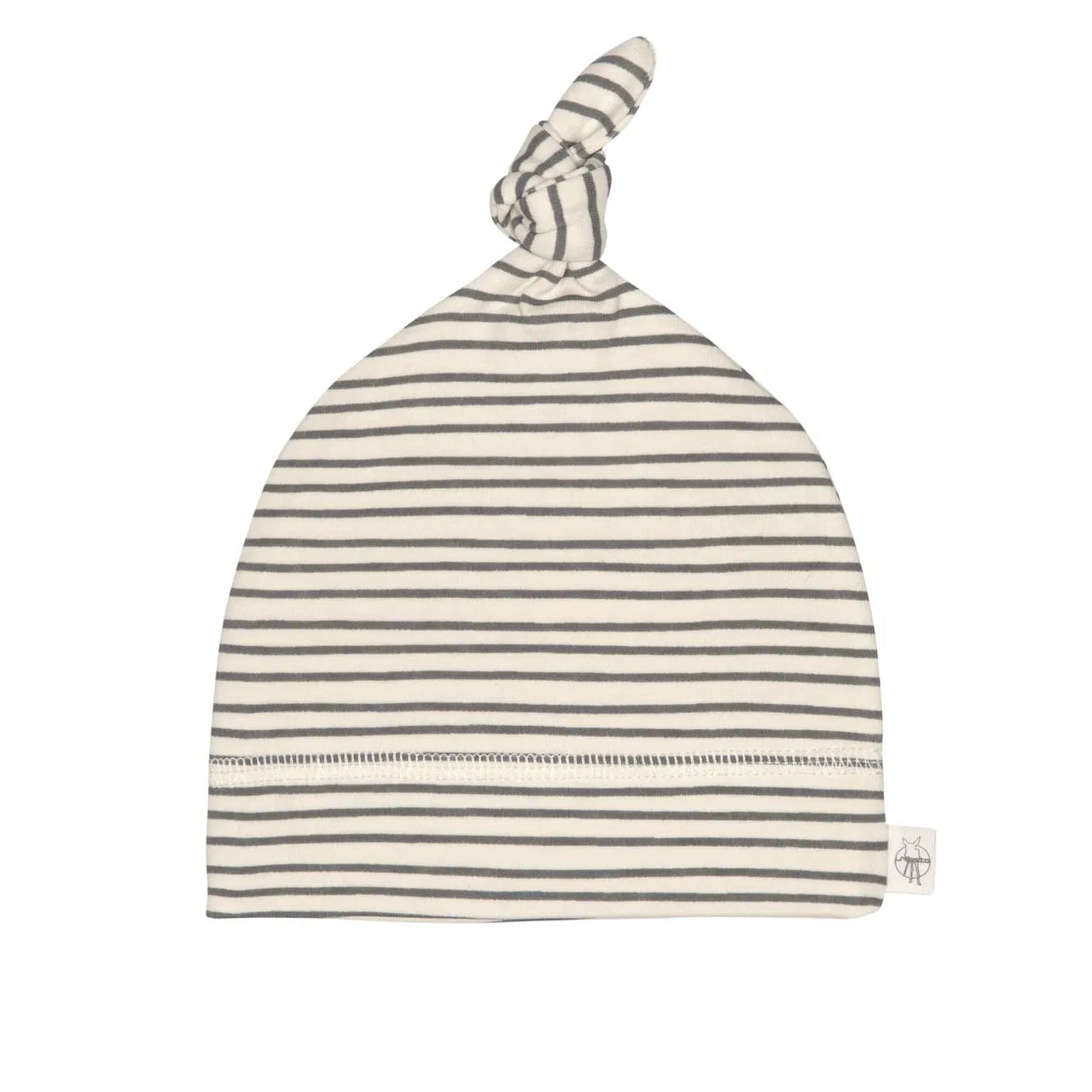 Lässig Babymütze Interlock Beanie, striped grey anthracite