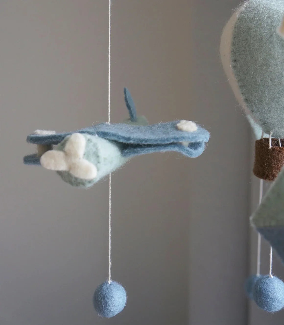 Gamcha Mobile Heißluftballon, Flugzeug, blau