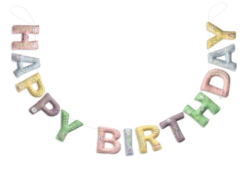 Gamcha Girlande Happy Birthday bunt