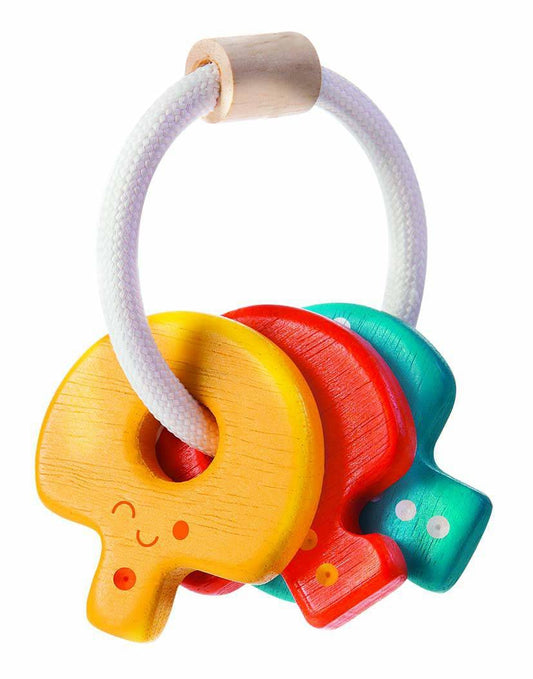 Plan Toys Rassel Schlüssel bunt