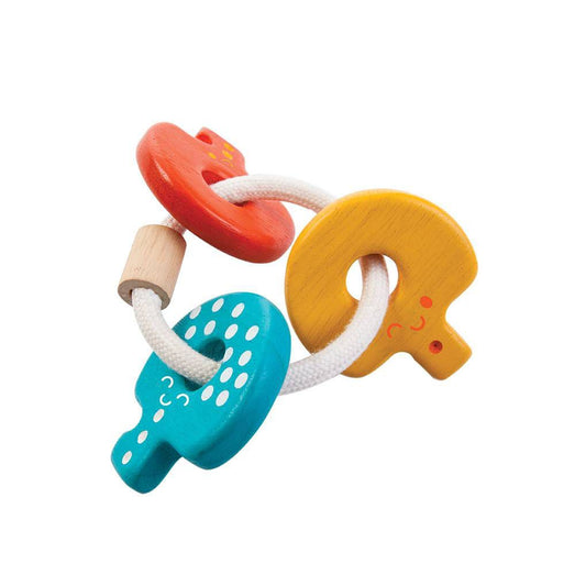 Plan Toys Rassel Schlüssel bunt