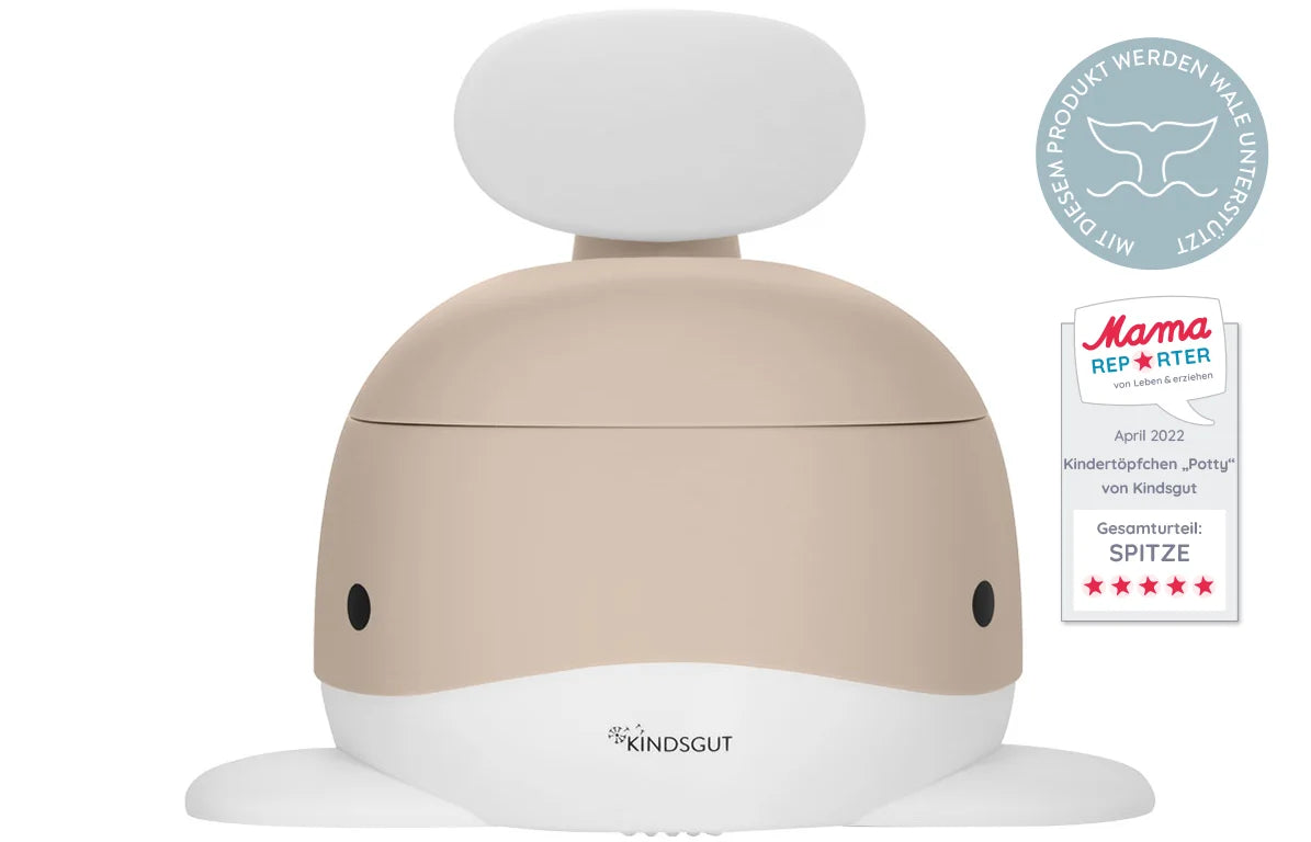 Kindsgut Kindertöpfchen Potty Pottwal Sand