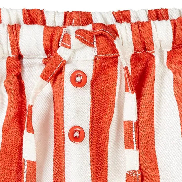 Sense Organics Lei Baby Shorts rusty red stripes