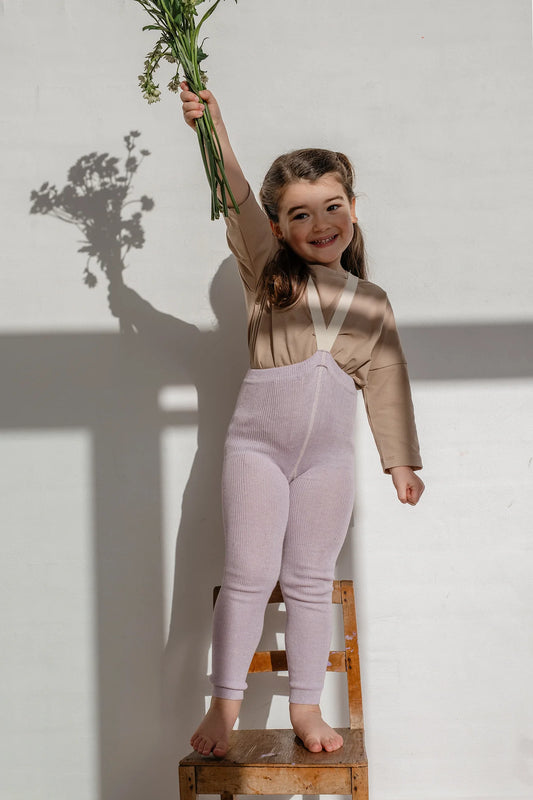 Silly Silas Leggings aus Baumwolle (GOTS) creamy lavender