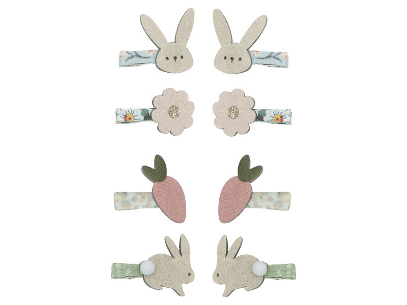 Mimi & Lula Haarclips Hasen, Blumen, Mohrrüben 8er Pack