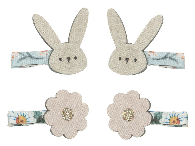 Mimi & Lula Haarclips Hasen, Blumen, Mohrrüben 8er Pack