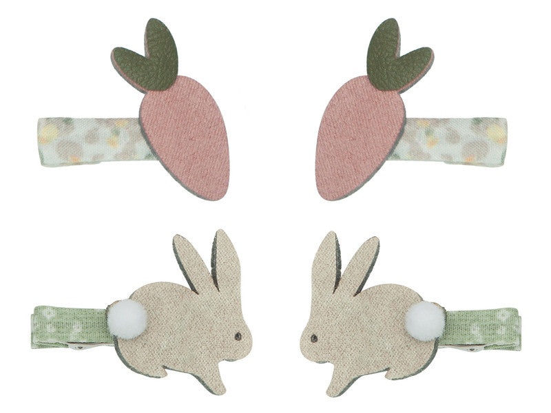 Mimi & Lula Haarclips Hasen, Blumen, Mohrrüben 8er Pack
