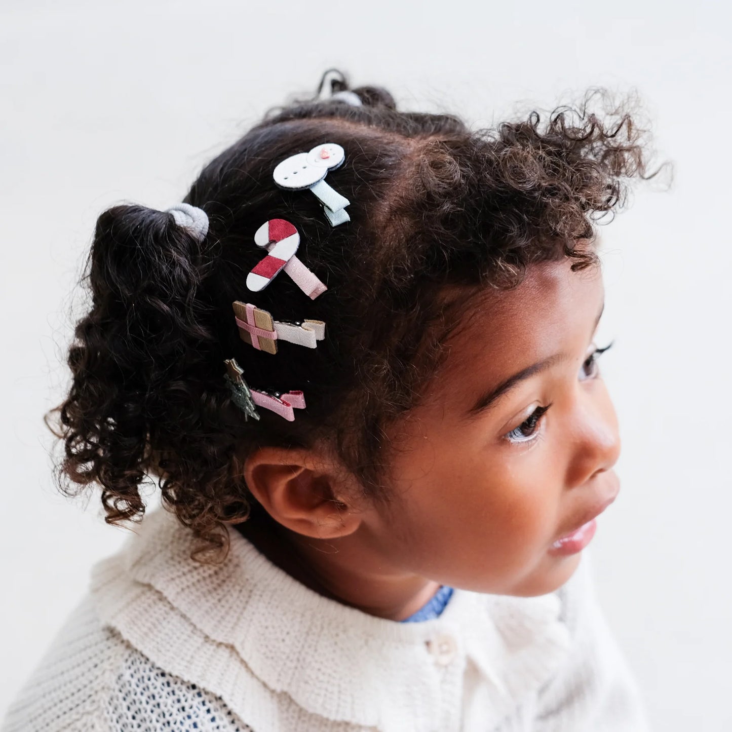 Mimi & Lula Haarclips Santa , Weihnachtsmann, Stern, Tannenbaum 8er Pack