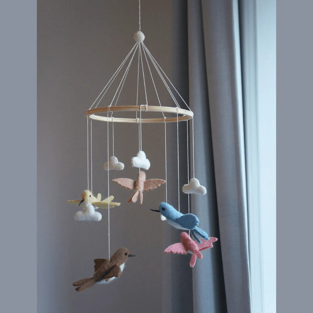 Gamcha Mobile Kolibris braun gelb blau rosa